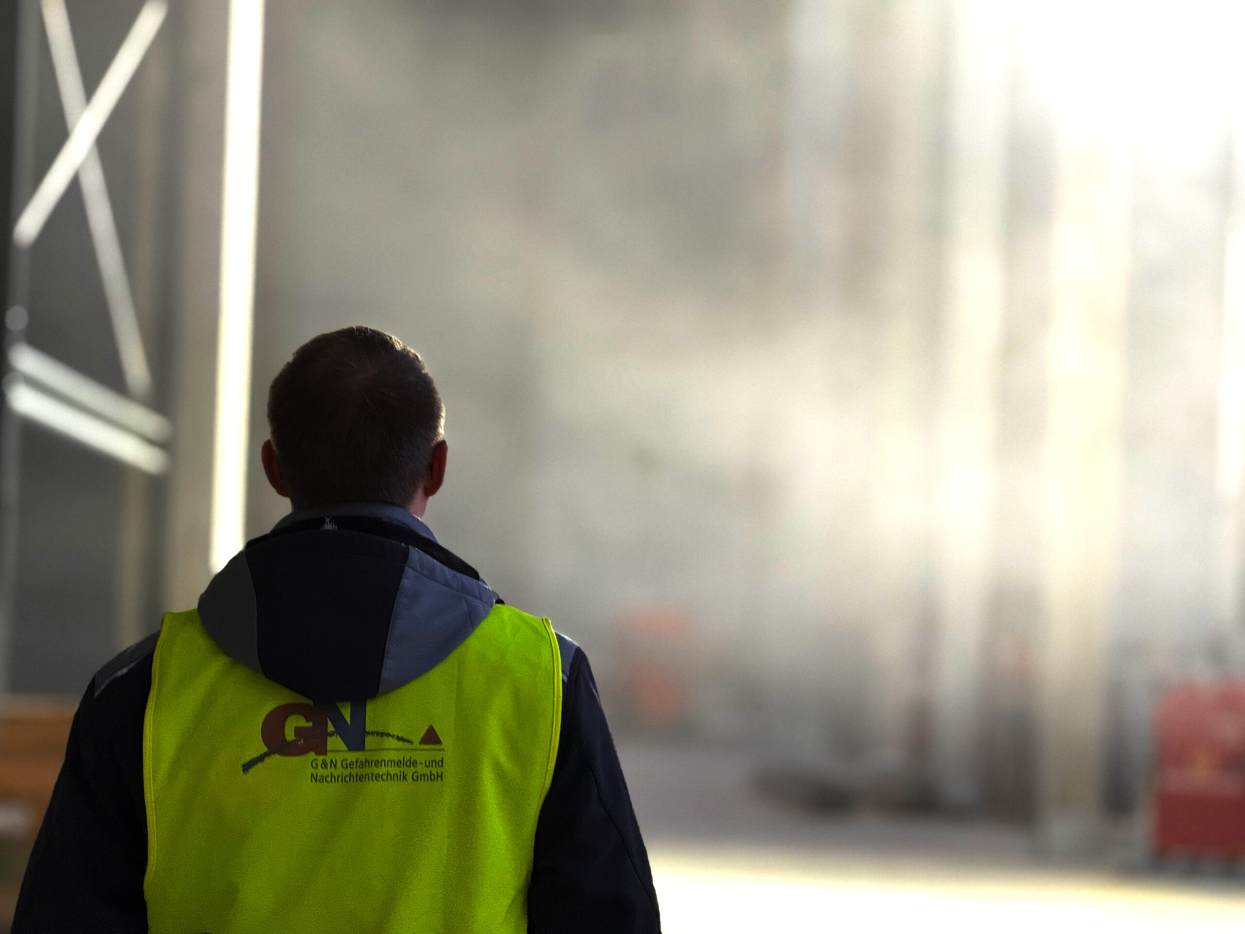 G&N Techniker bei der Arbeit auf einer Baustelle
