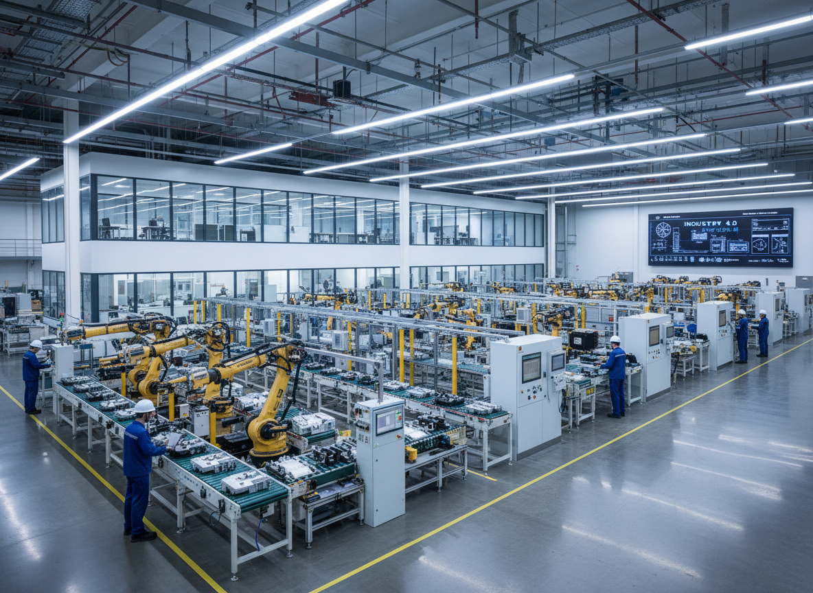 Produktionshalle absichern mittels BMZ