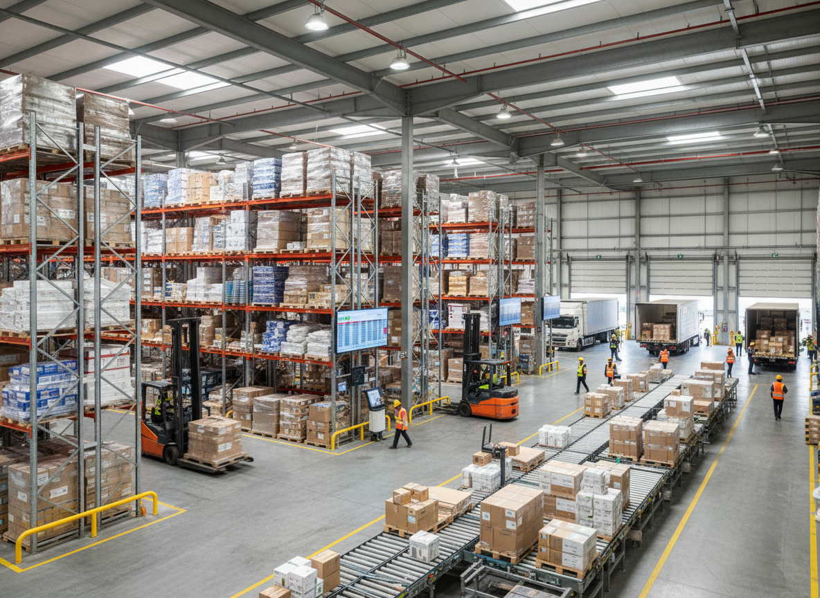 Logistikhalle Brandmeldetechnik