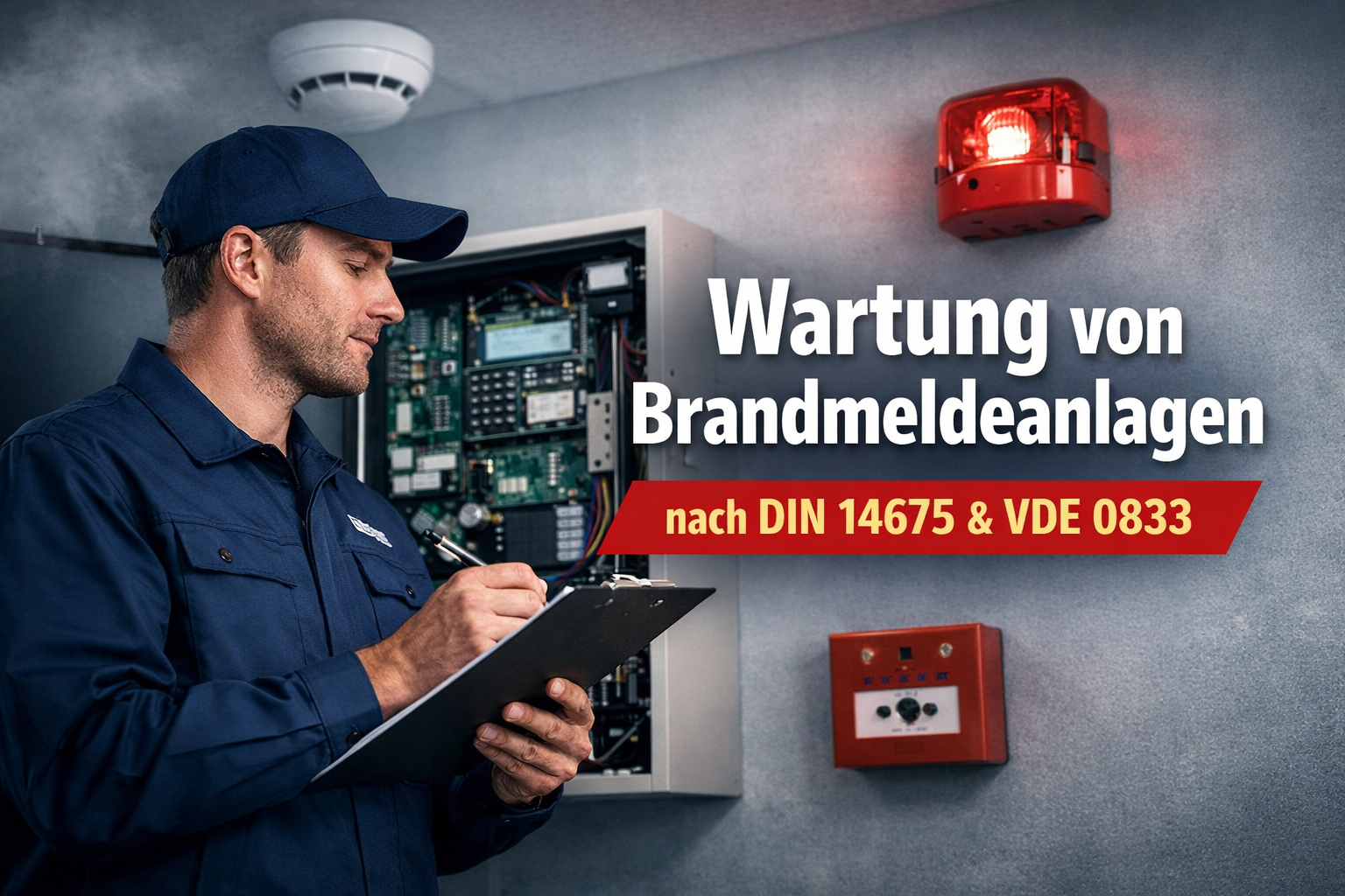Wartung von Brandmeldeanlagen nach DIN 14675 und VDE 0833