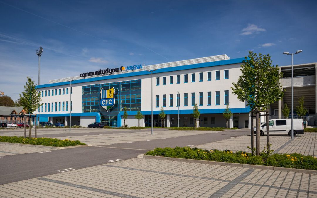 Videoüberwachung und Netzwerkinfrastruktur für das CFC Stadion Chemnitz