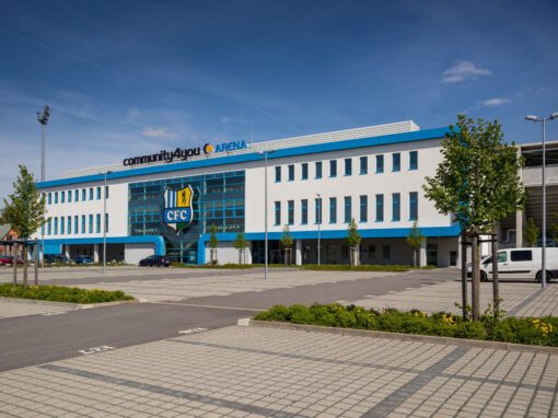 Videoüberwachung und Netzwerkinfrastruktur für das CFC Stadion Chemnitz
