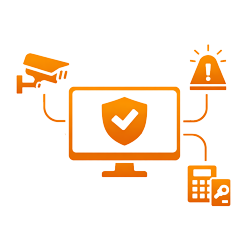 Zentrale Steuerung aller Sicherheitssysteme über ein integriertes Sicherheitsmanagement-System