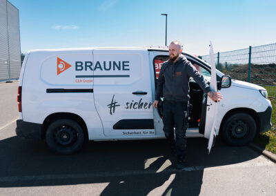 Firmenfahrzeug bei der BRAUNE GmbH